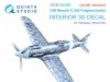 Quinta Studio QDS-48389 Macchi C.202 Folgore Early 3D-Printed & coloured Interior on decal paper (Hasegawa/Eduard) (Small version) 1/48